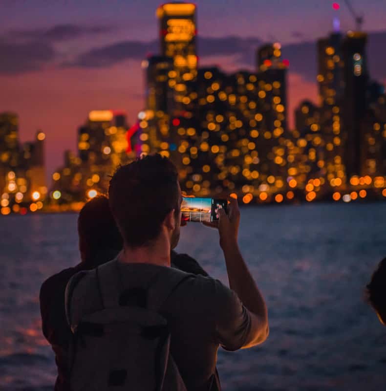 Chicago by Night River and Lake Cruise